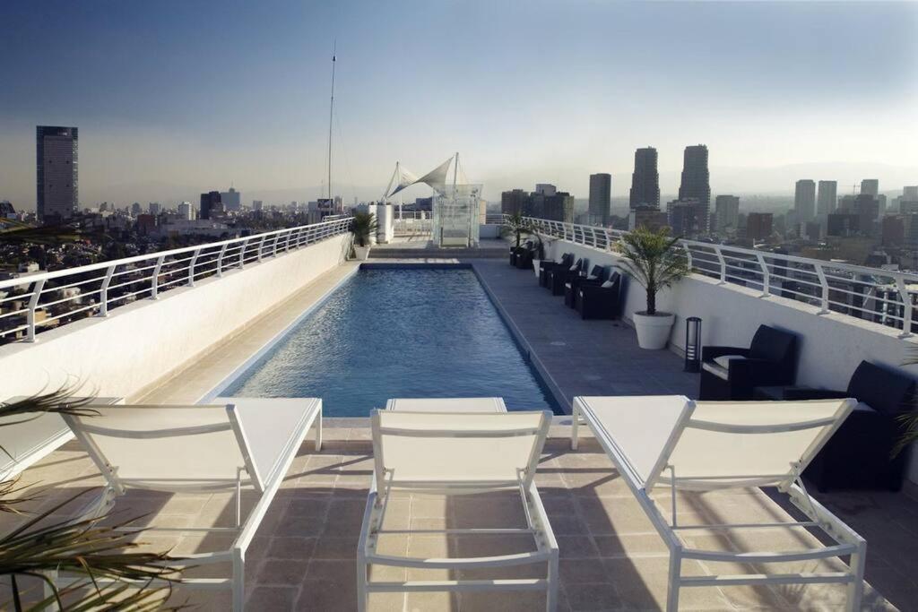 شقة Polanco Pool Amazing View Gym Parking مدينة مكسيكو المظهر الخارجي الصورة